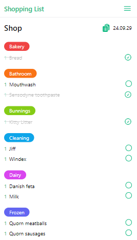 Shopping List third screenshot